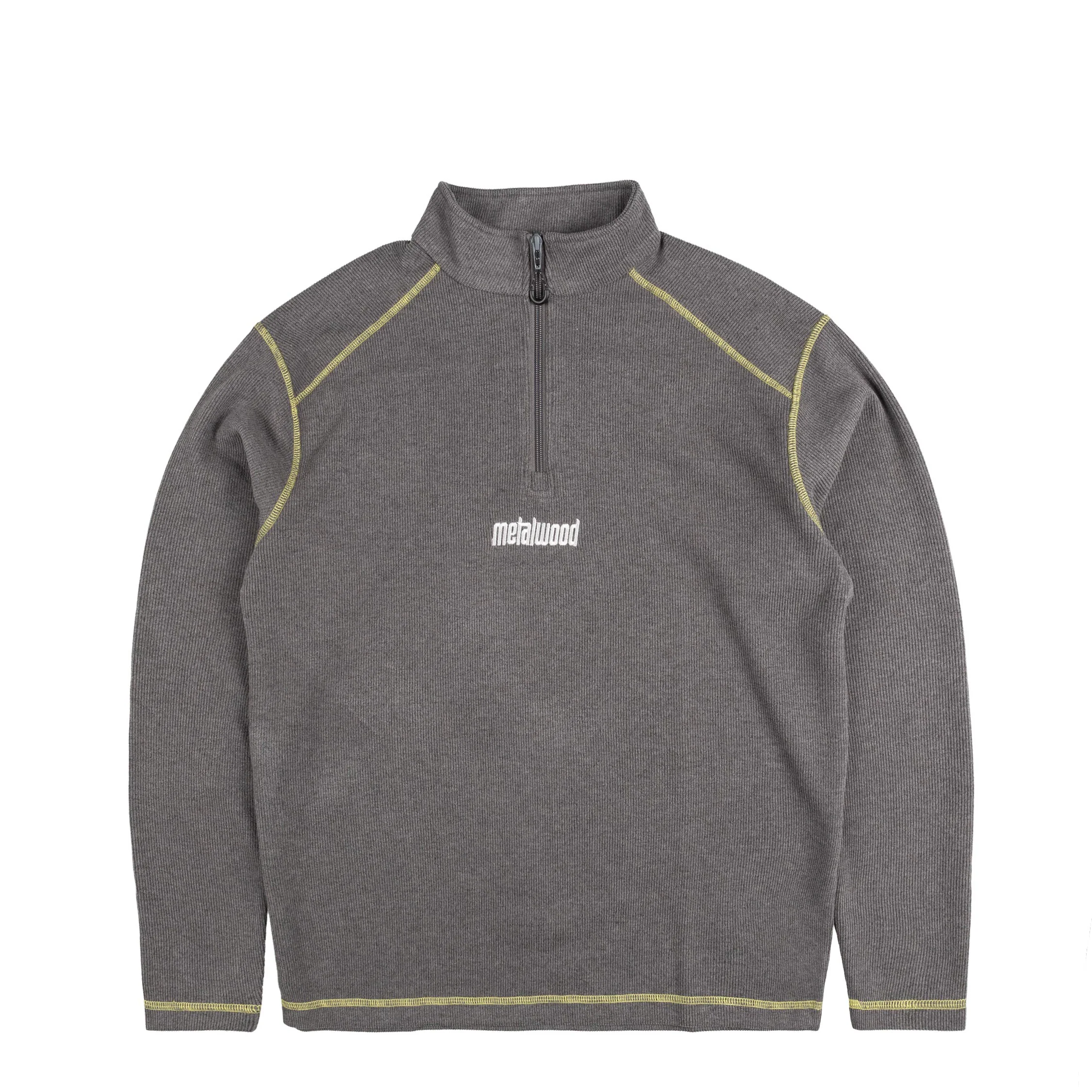 Metalwood Contrast Stitch 1/4 Zip Pullover